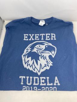 Exeter Tudela 2019-2020 Shirt, Size M and 2 Pairs of Hair Clips