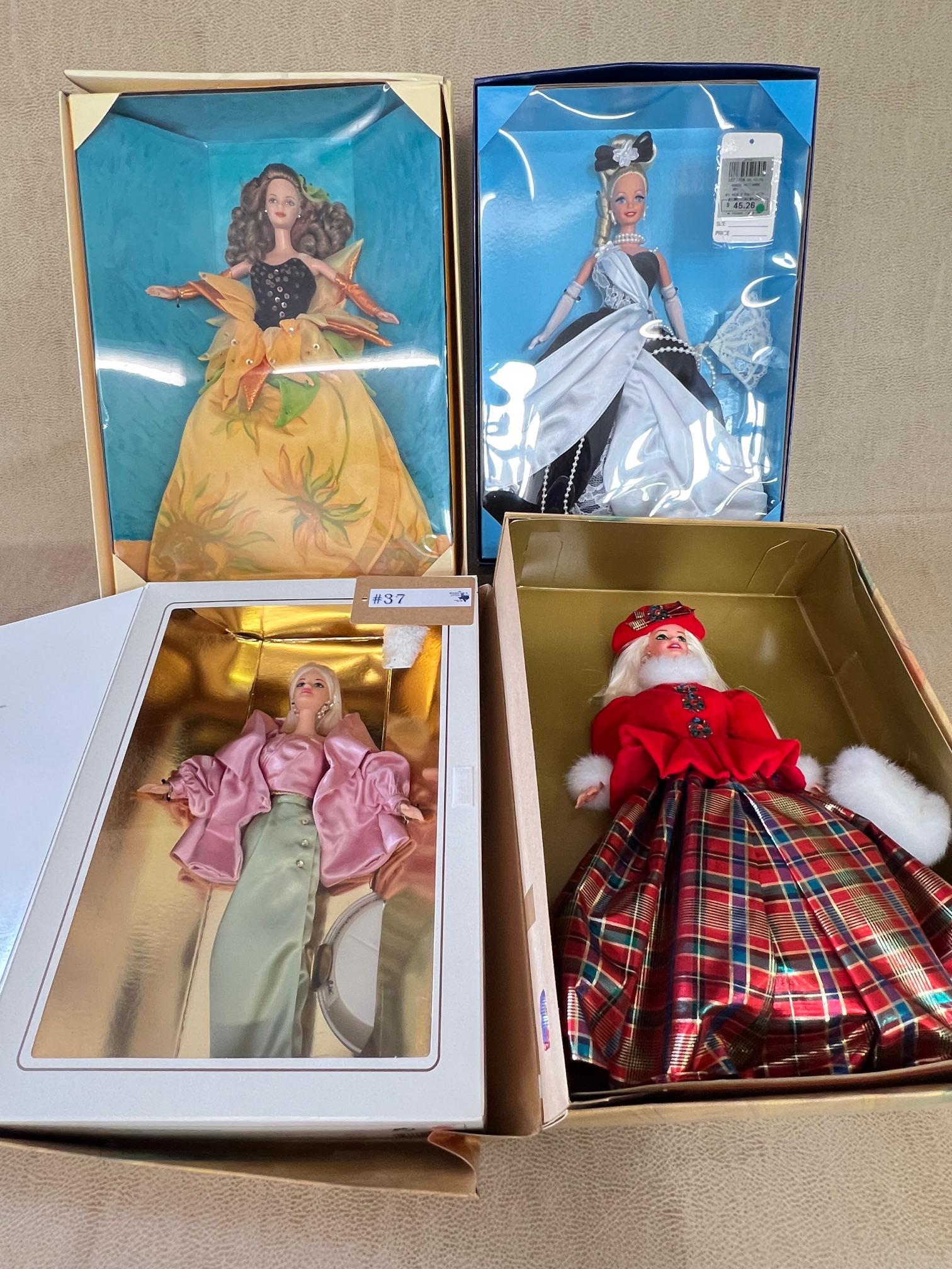 4PC SPECIAL EDITION BARBIE DOLLS IN BOXES