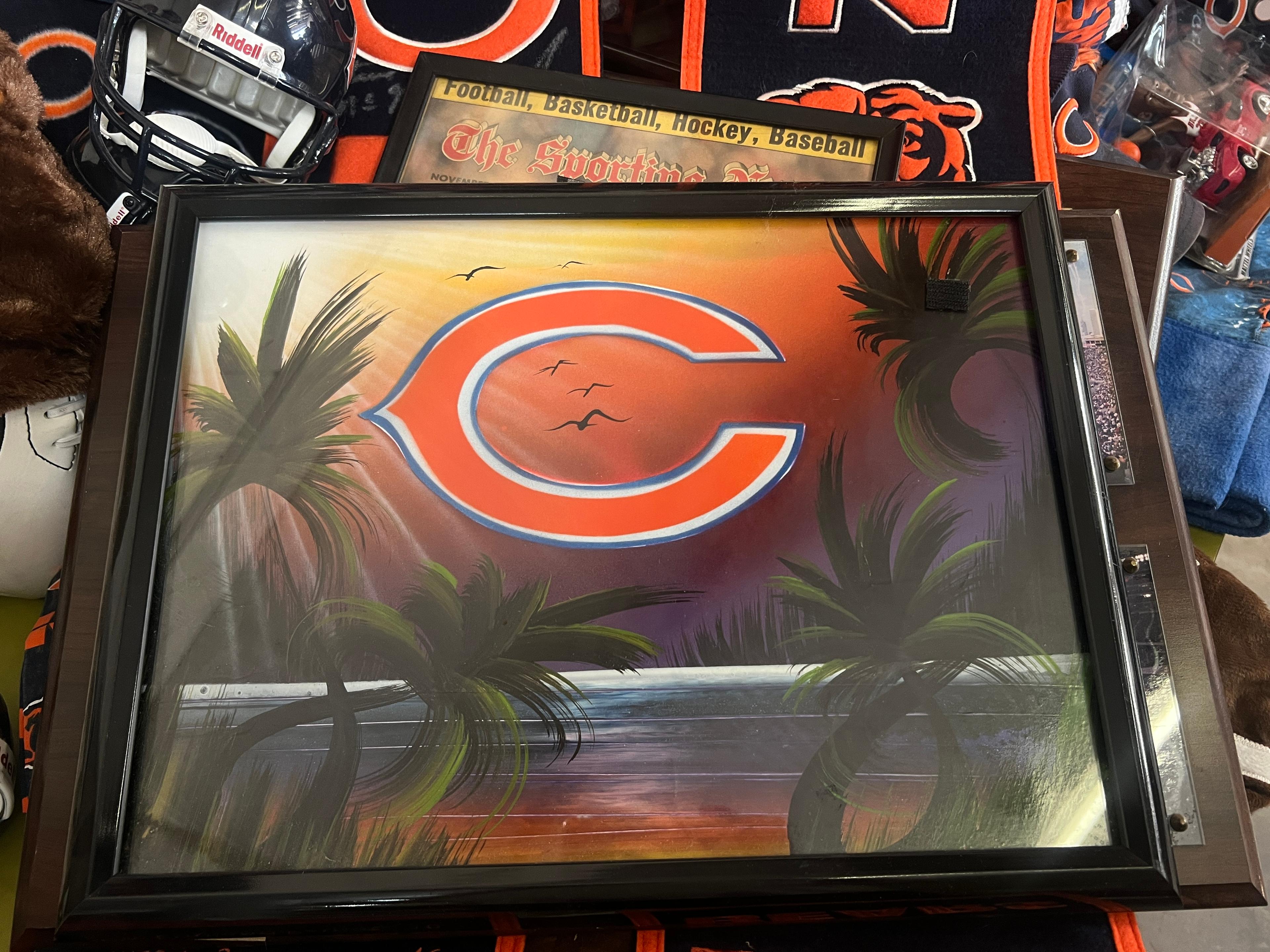 HUGE LOT OF CHICAGO BEARS MEMORABILIA