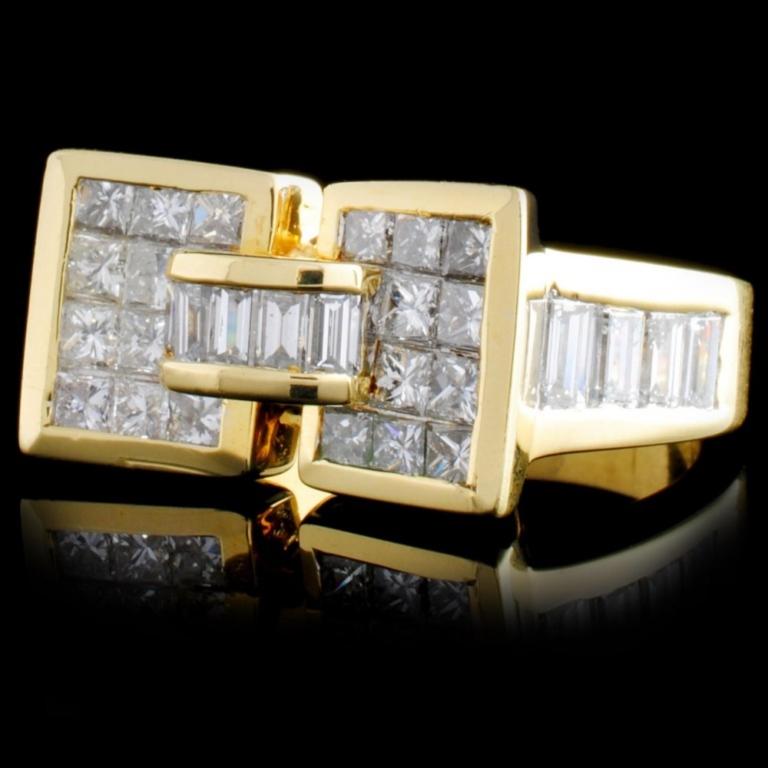 18K Yellow Gold 2.89ctw Diamond Ring