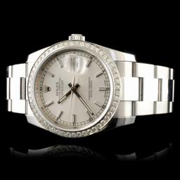 Rolex DateJust 116200 SS 1.35ct Diamond 36MM Watch