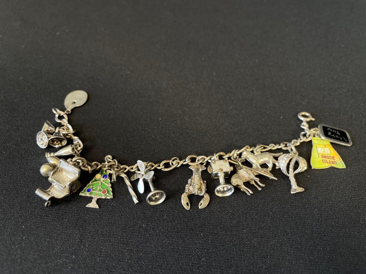 Sterling Silver Charm Bracelet