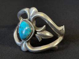 Sterling Silver and Turquoise Cuff