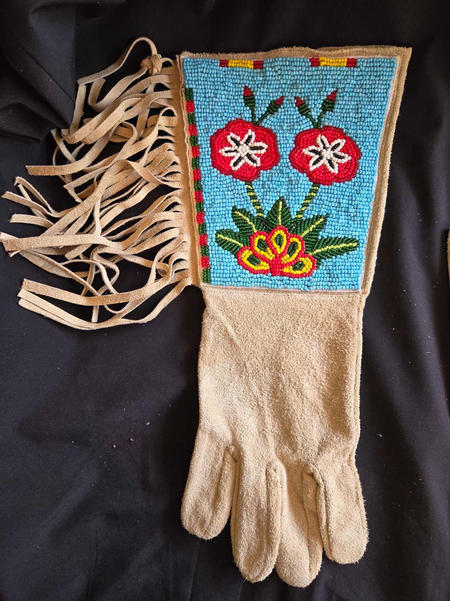 Native American Beaded Gloves