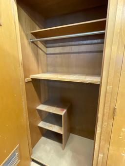 4-Banks Single Door Wooden Cabinet Locker Unit