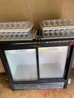 True Beverage Cooler w/ Sliding Doors