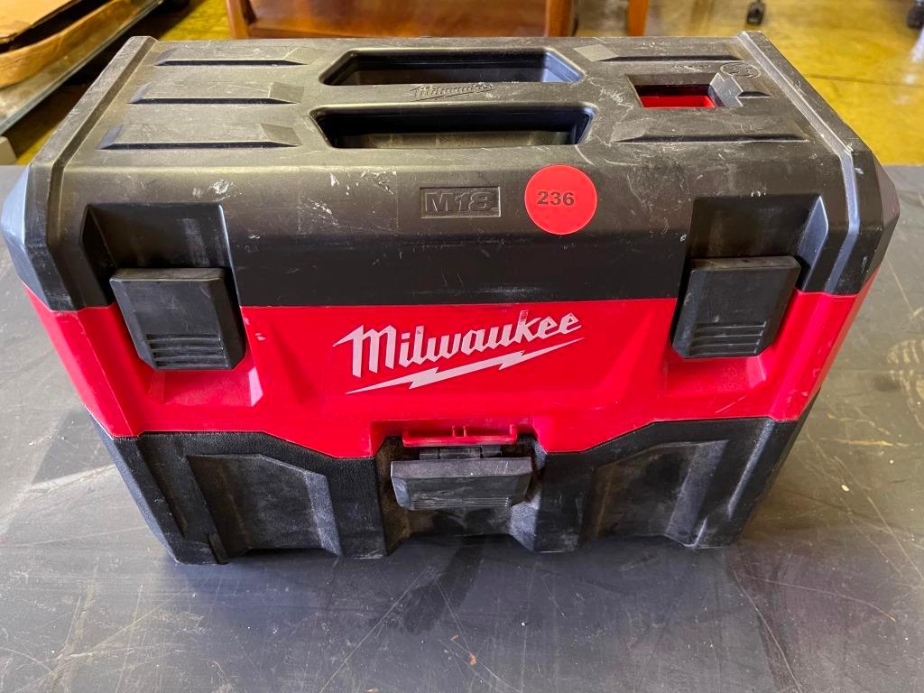 Damaged Milwaukee Vac