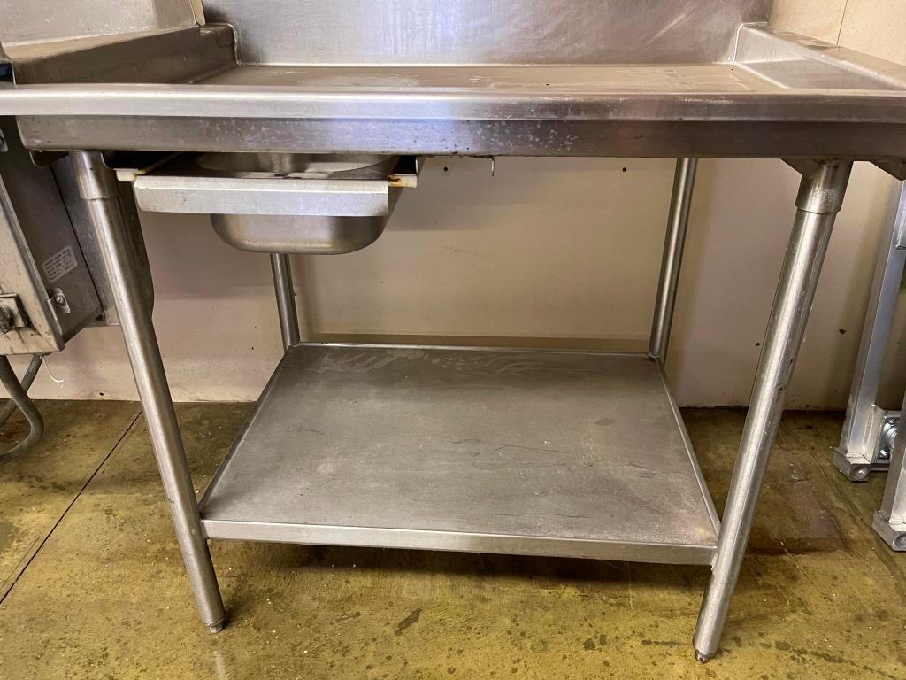 Stainless Prep Table with Scrap Drawer