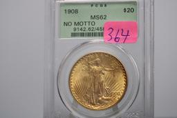 $20 GOLD PCGS GRADED