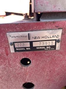 new holland 273 square baler