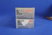 Ammo, Federal Classic 41 Rem Mag. 100 total rounds.