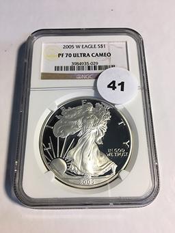 2005-W Silver Eagle NGC PF70 Ultra Cameo