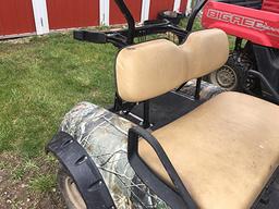 EZ-GO Freedom SE Electric Golf Cart, Windshield, Top, Solid Camo Body, Non Running-No Batteries