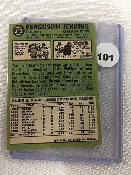 1967 Topps #333, Ferguson Jenkins