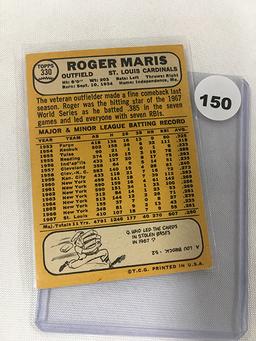 1968 Topps #330, Roger Maris