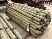 Bundle Of Apx. (100) 3"X7' Treated Post