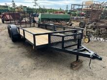 Apx. 16' Double Axle Utility Trailer N/T