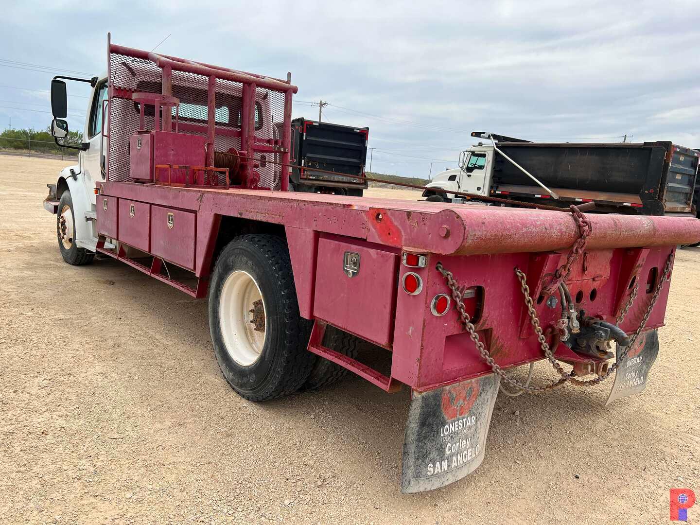 2004 FREIGHTLINER  M2106 15' FLATBED ROUSTABOUT TRUCK ODOMETER READS 204,61