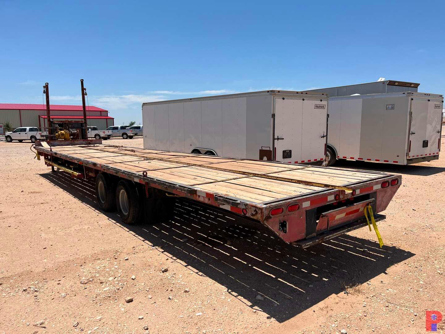 2007 DELTA MFG 40' X 8' T/A GOOSENECK PIPE HANDLING TRAILER VIN/SN: 4MWFS40