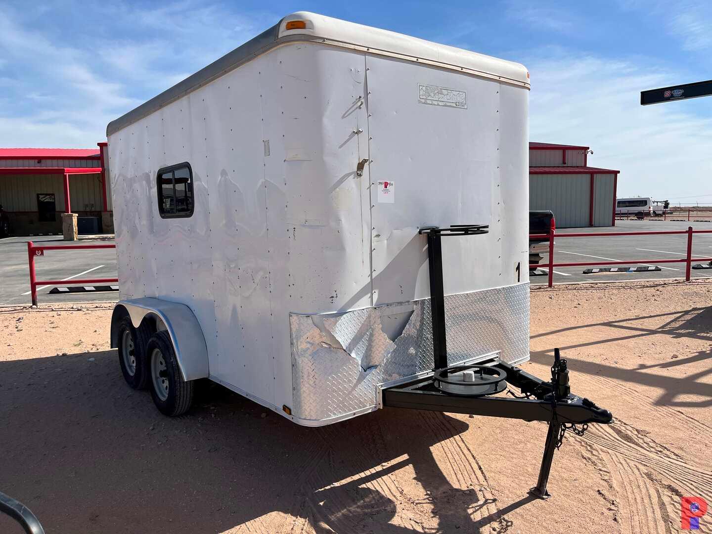 2014 LARK 12' X 7' T/A CREW TRAILER VIN/SN: 571BE1229EM004175, W/ BENCH STO