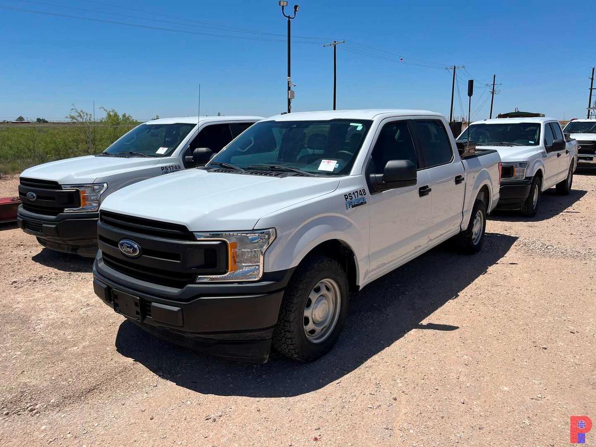 2019 FORD F-150 CREW CAB PICKUP TRUCK ODOMETER READS 51600 MILES, METER REA