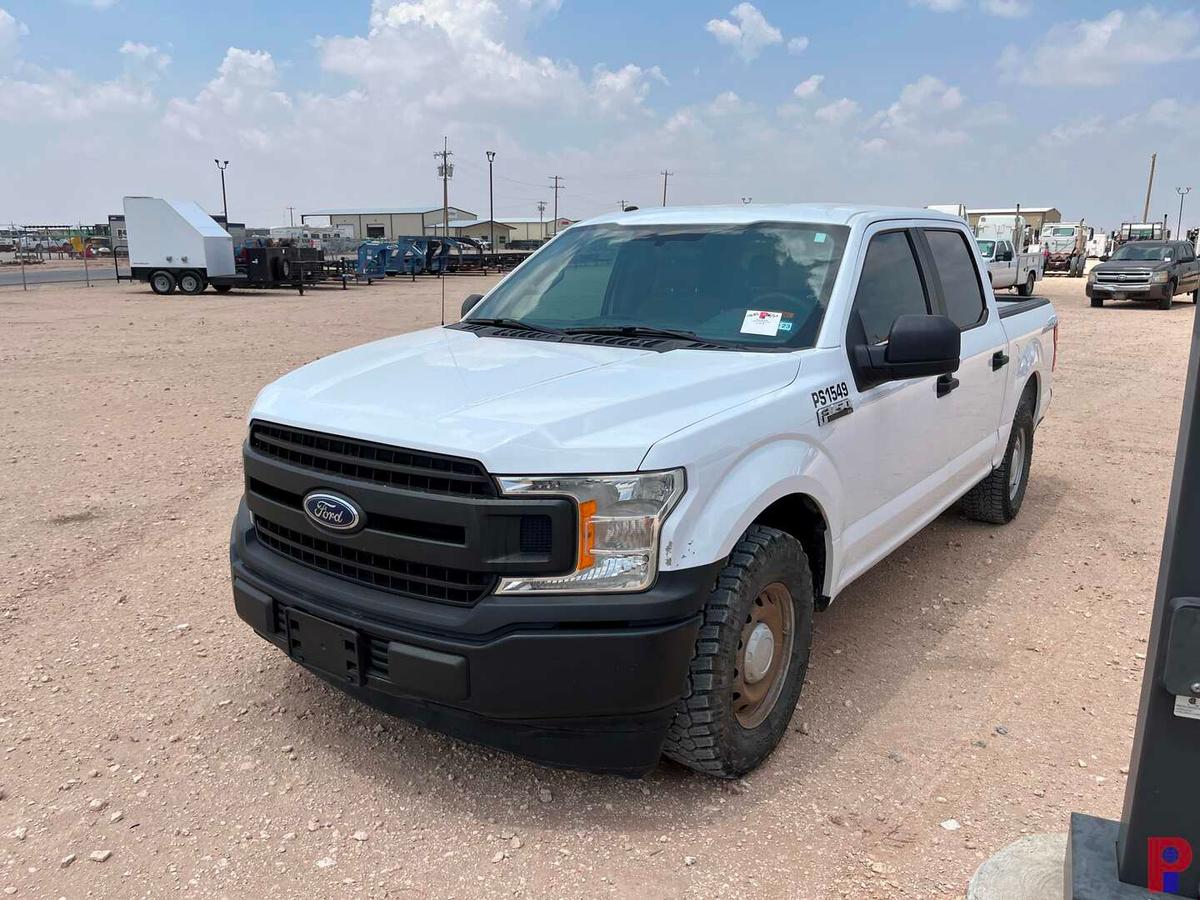 2018 FORD  F-150 CREW CAB PICKUP TRUCK ODOMETER READS 135923 MILES, METER R