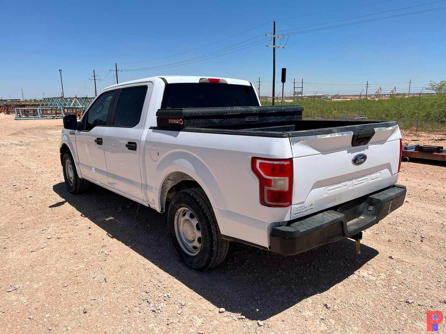 2018 FORD F-150 CREW CAB PICKUP TRUCK ODOMETER READS 91743 MILES, METER REA