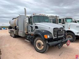 2007 MACK CV713 T/A HOT OIL TRUCK ODOMETER READS 381854 MILES, METER READS