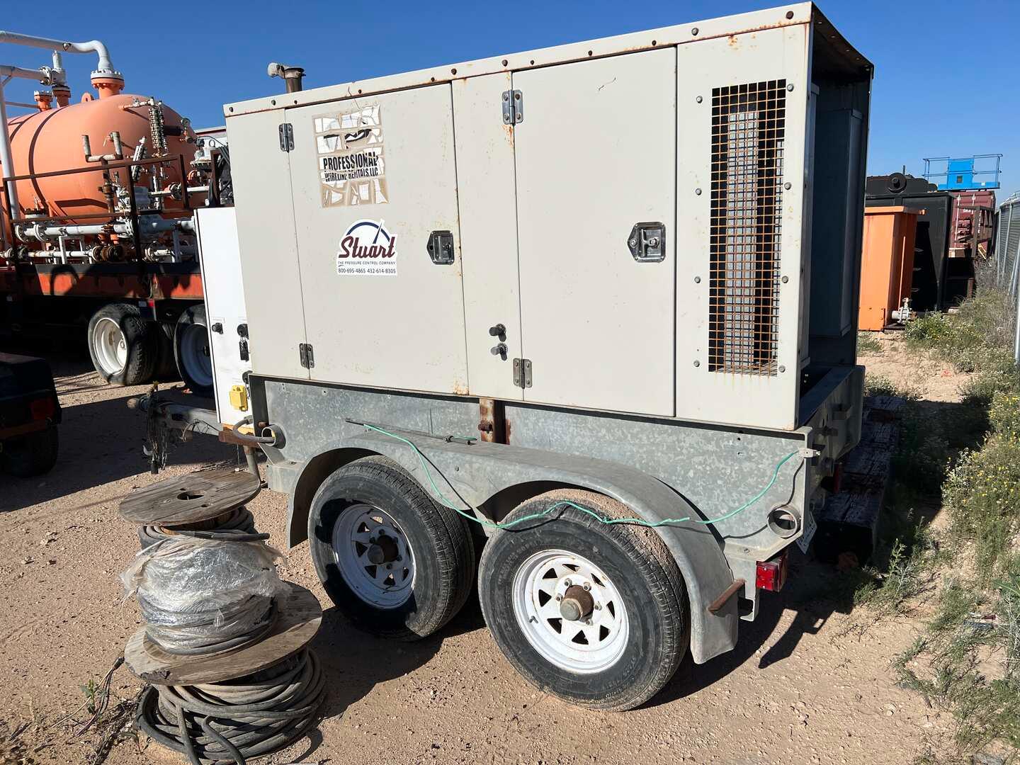 2014 STAGECOACH T/A GENERATOR TRAILER Gen - Newage 94 KVA base, 75.2 KW bas