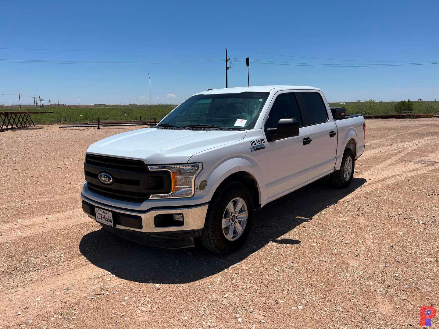 2018 FORD F-150 CREW CAB PICKUP TRUCK ODOMETER READS 98524 MILES, METER REA