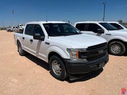 2018 FORD  F-150 CREW CAB PICKUP TRUCK ODOMETER READS 97785 MILES, METER RE