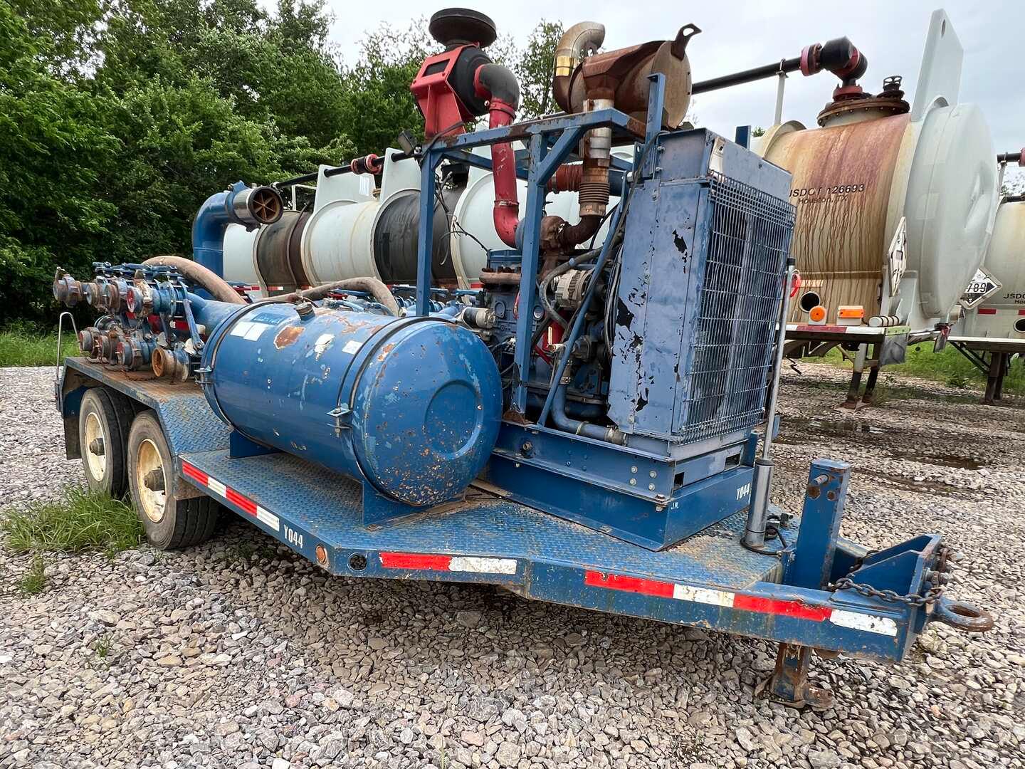 2010 T/A WATER TRANSFER MANIFOLD TRAILER **DOES NOT HAVE A PUMP.**  Cummins