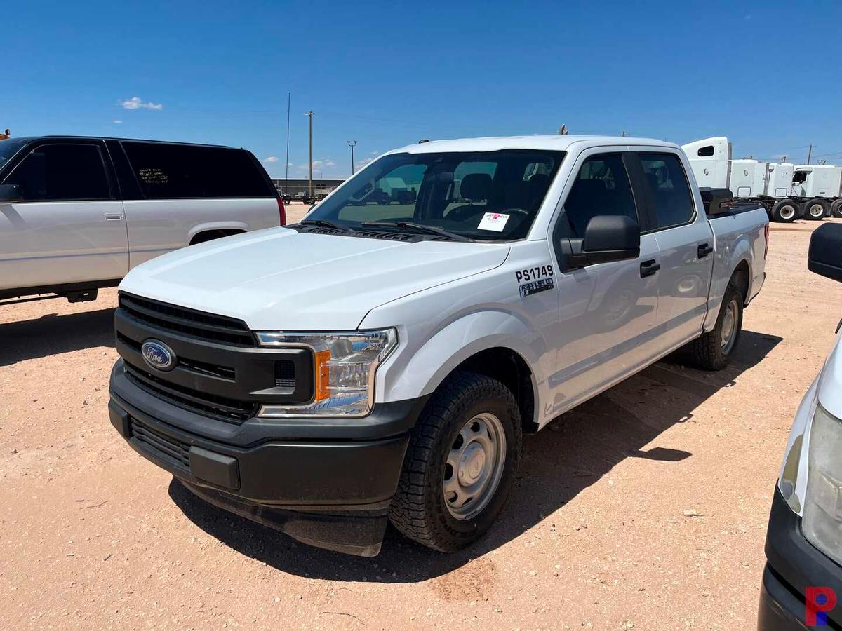 2019 FORD F-150 CREW CAB PICKUP TRUCK ODOMETER READS 67683 MILES, METER REA