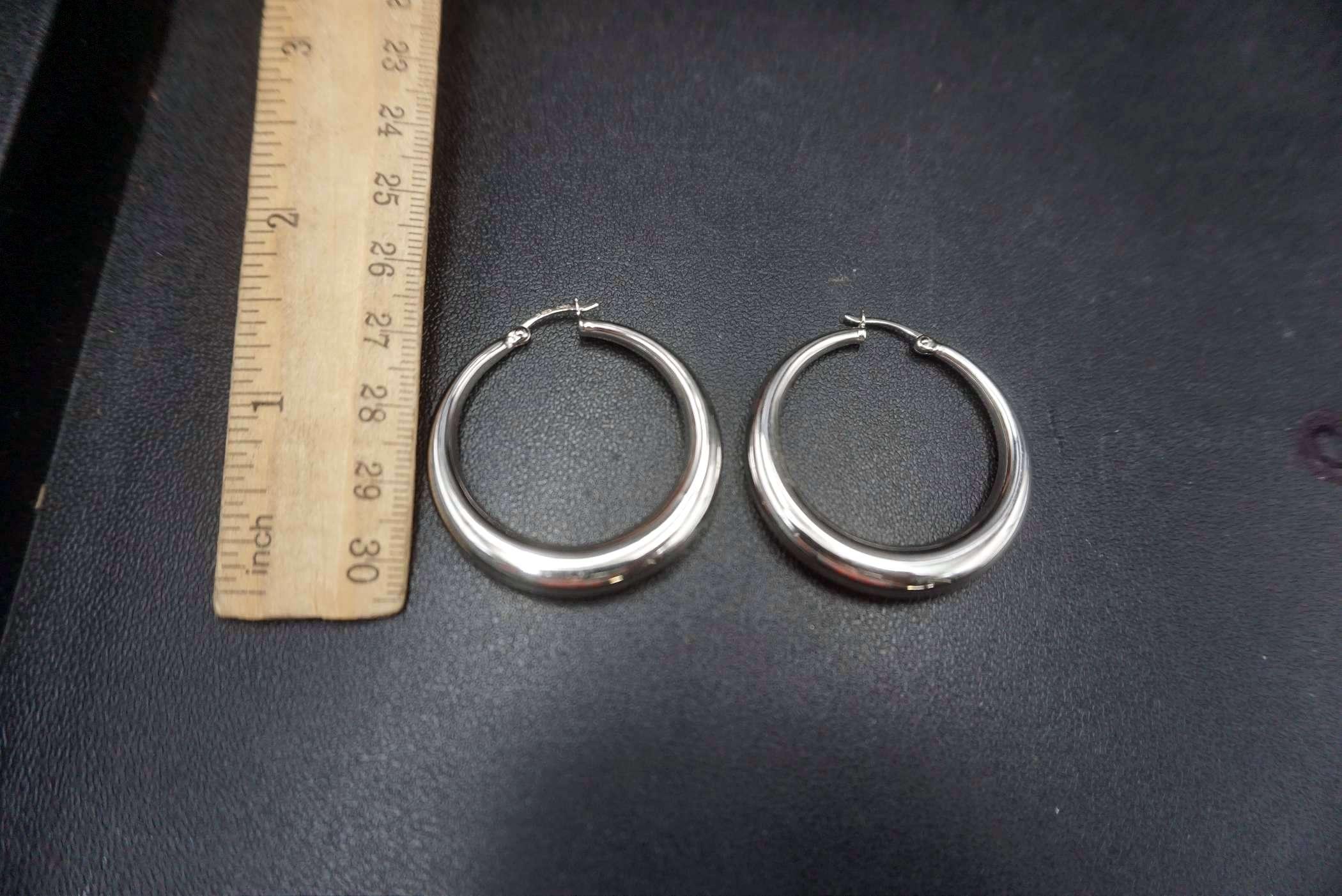 Sterling Silver Hoop Earrings