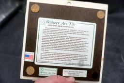 Besheer Art Tile & Americana Beer Glass