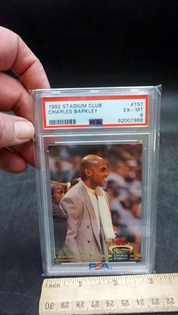 Psa Graded 1992 Stadium Club Basketball Card - Charles Barkley