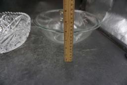 Pyrex Bowl & Glass Bowl, Goblet & Candy Dish