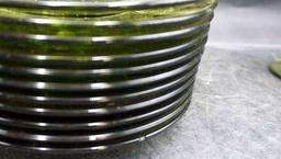 Green Glass Dish Set