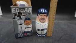 2004 Edgar Martinez Russian Nesting Dolls & Chris Bosio Baseball