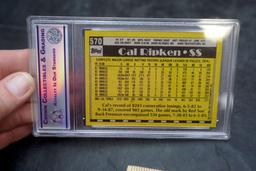 1990 Topps Cal Ripken Baseball Card & Kirby Puckett Cards