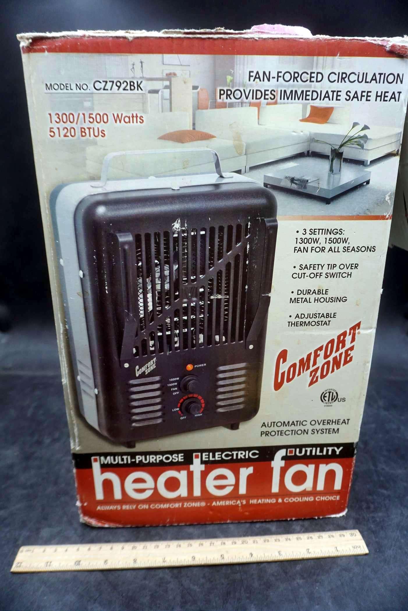 Comfort Zone Heater Fan