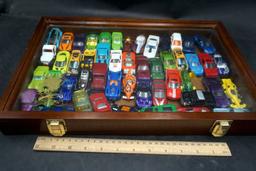 Wooden Case W/ Toy Vehicles