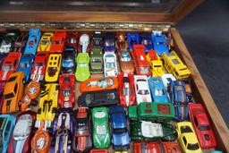 Display Case W/ Toy Vehicles