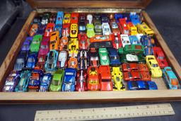 Display Case W/ Toy Vehicles