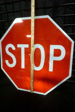 Metal Stop Sign (Some Scratches & Scuffs)