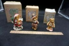 3 - Cherished Teddies Figurines & 3 Boxes