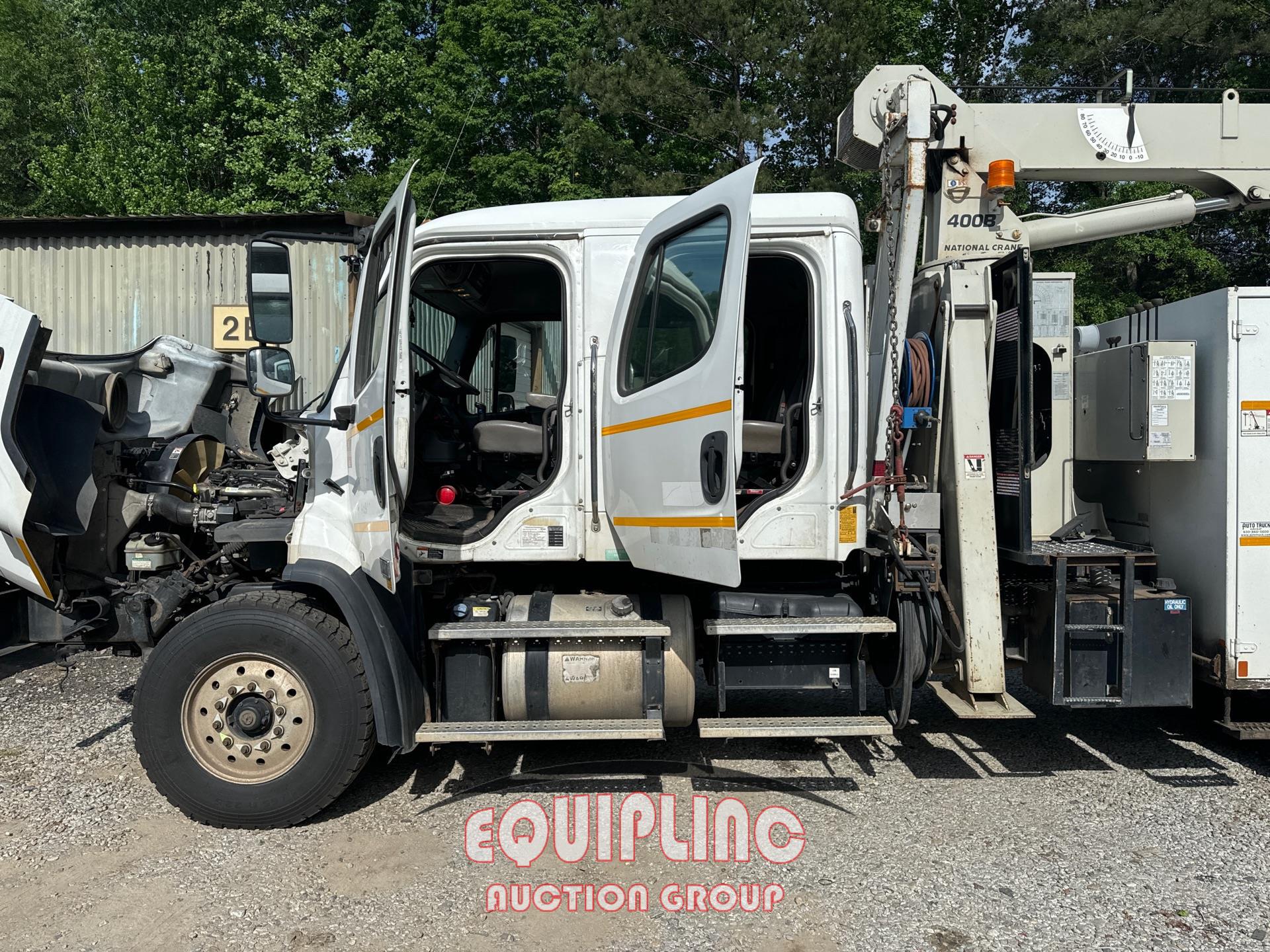 2013 FREIGHTLINER 114SD 6X4 TANDEM AXLE CREW CAB CRANE TRUCK