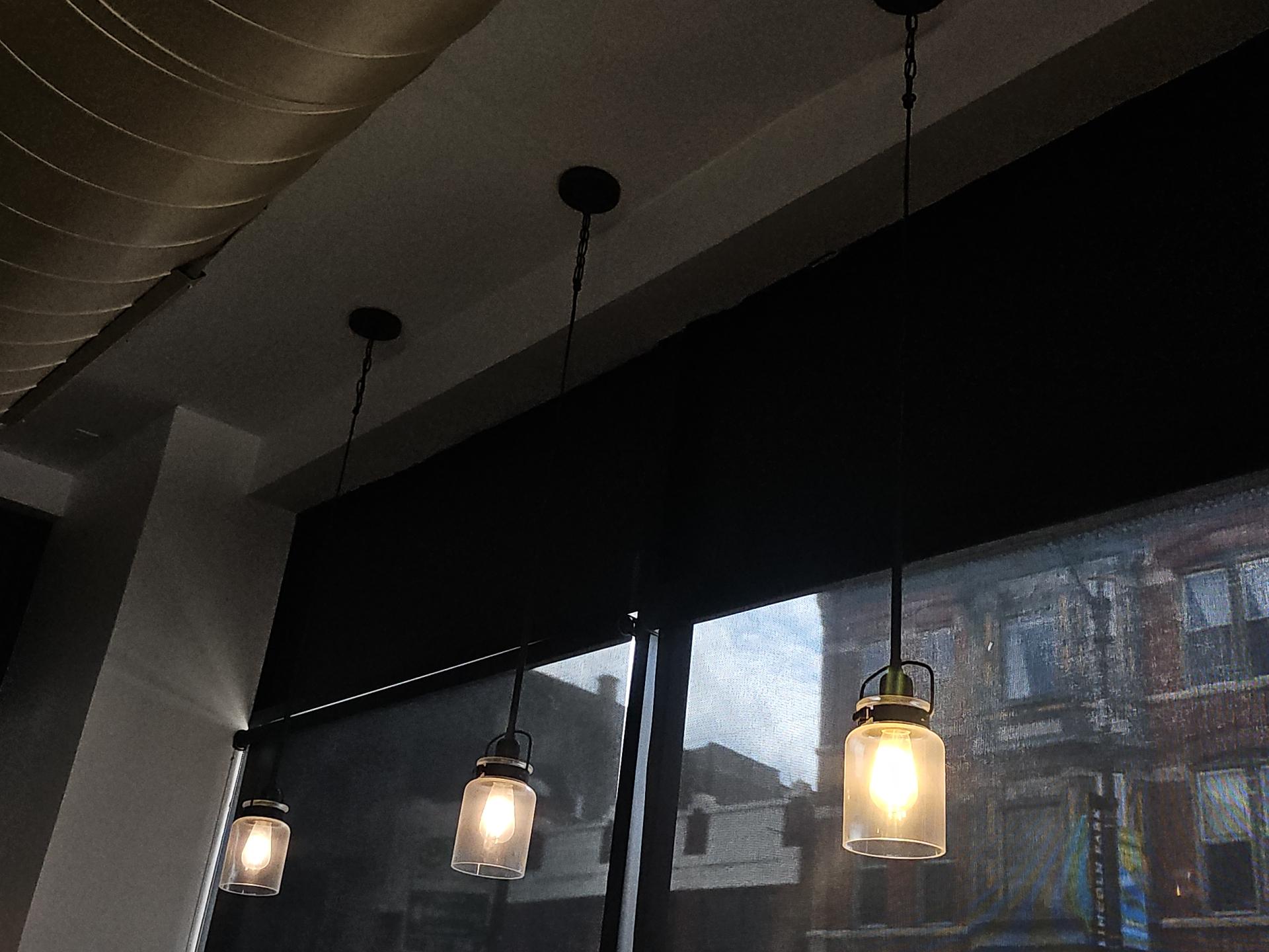 Glass framed pendant lights (sold per light)