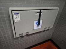 Wall  mounted baby changing station