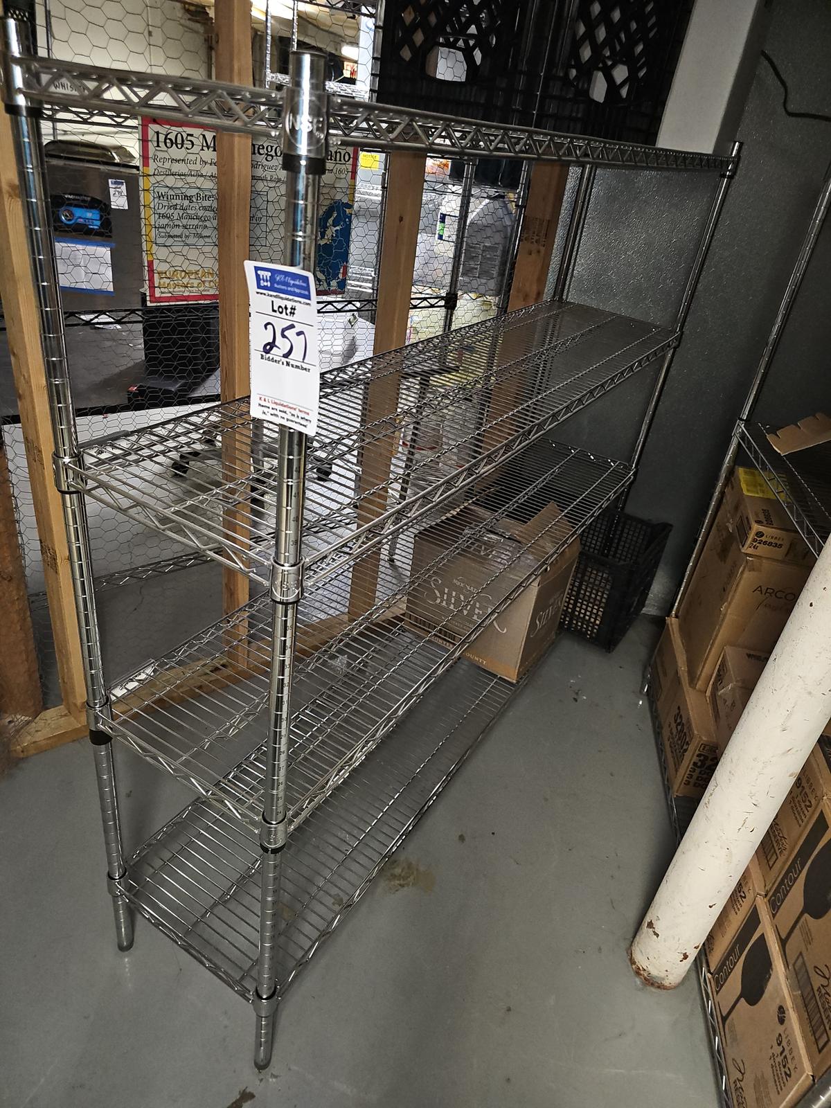 Chrome wire rack 5' x 14"